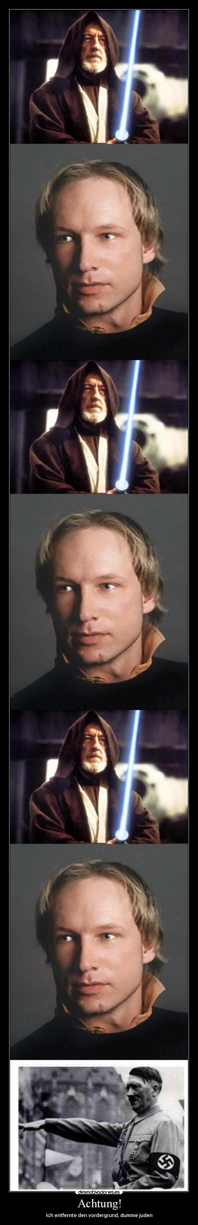 Achtung! - Ich entfernte den vordergrund, dumme juden