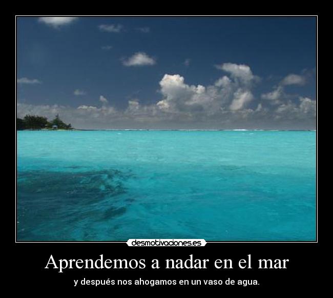 Aprendemos a nadar en el mar - 