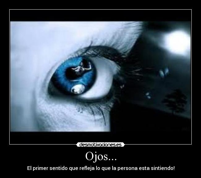 Ojos... - El primer sentido que refleja lo que la persona esta sintiendo!