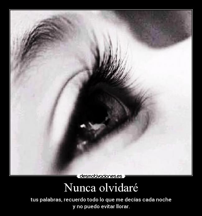 Nunca olvidaré -