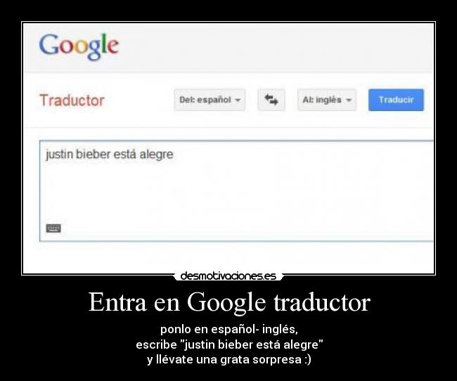 Entra en Google traductor -