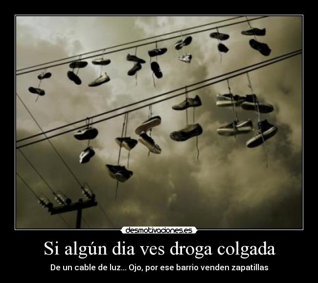 Si algún dia ves droga colgada - 