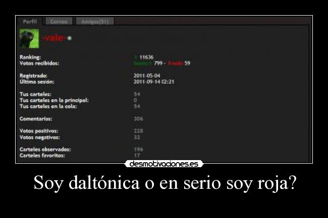 Soy daltónica o en serio soy roja? - 