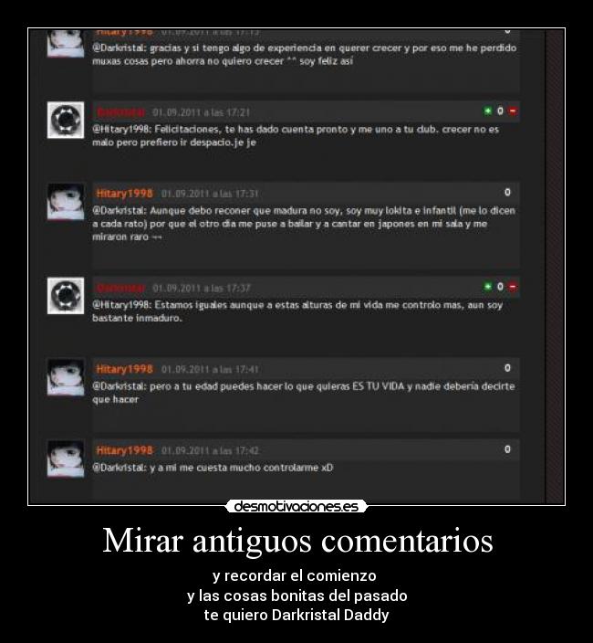 Mirar antiguos comentarios - 