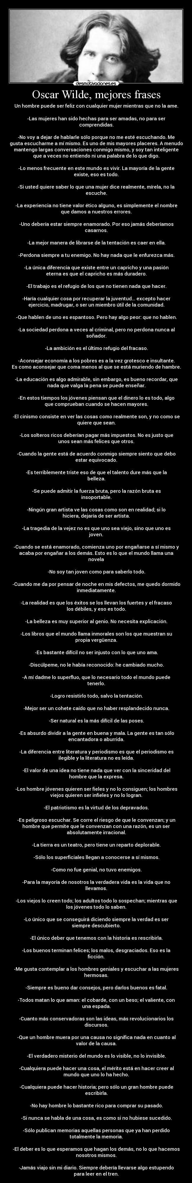 Oscar Wilde, mejores frases - 