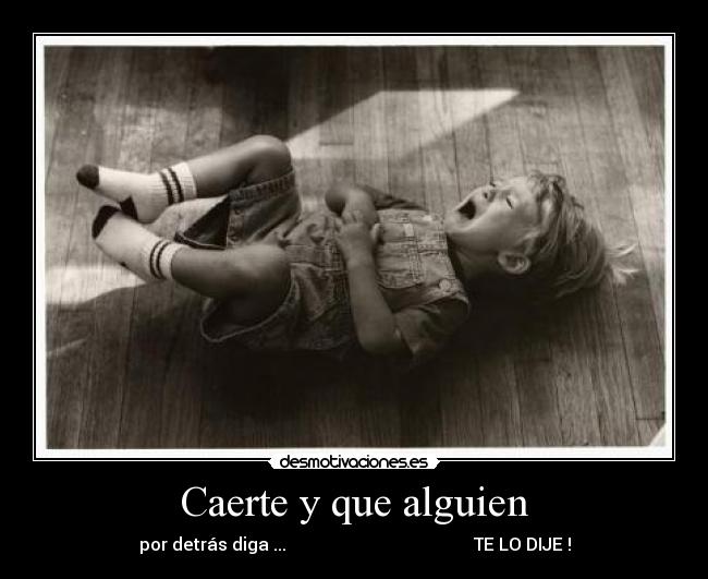 Caerte y que alguien - 