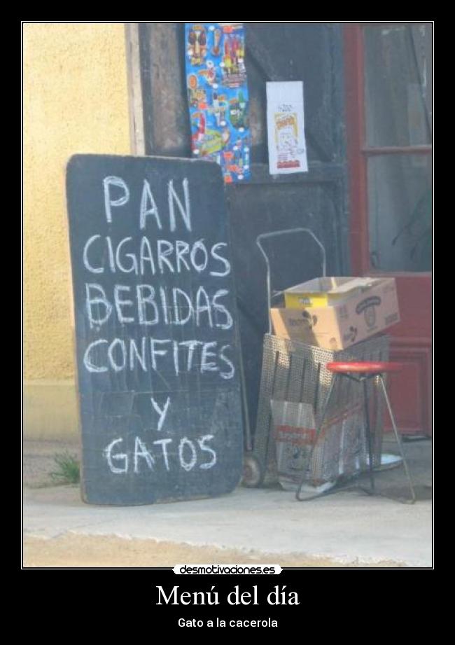 Menú del día -
