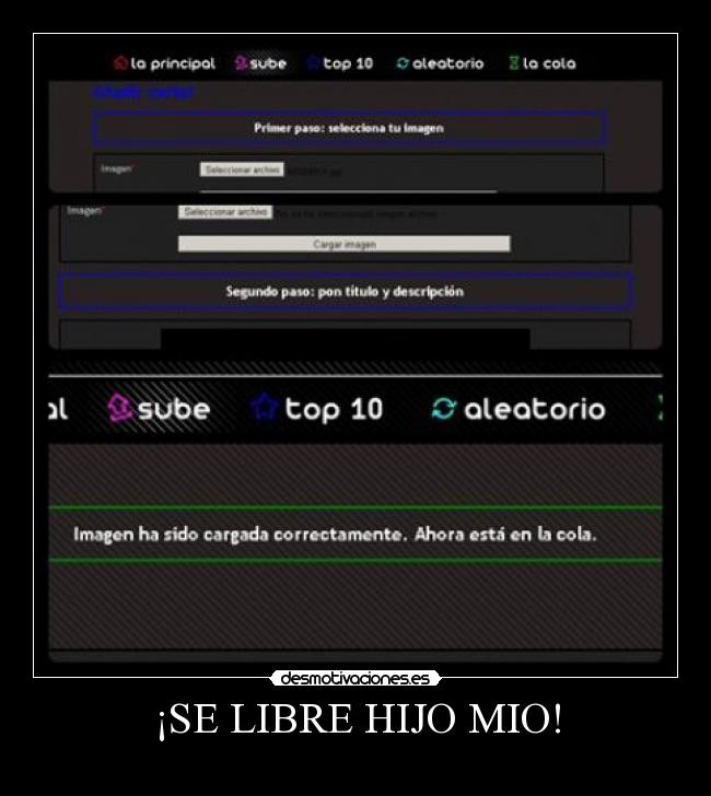 ¡SE LIBRE HIJO MIO! -