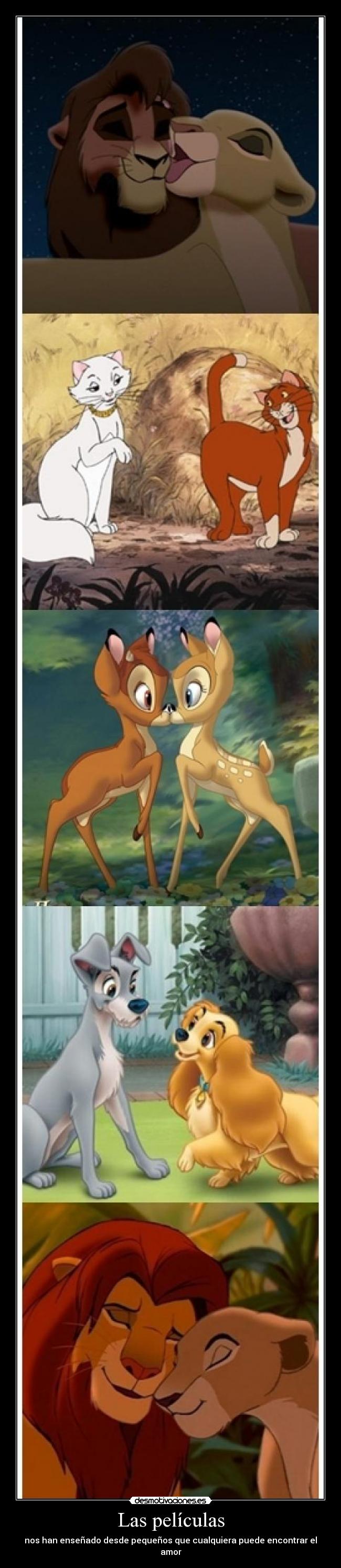 Las películas - nos han enseñado desde pequeños que cualquiera puede encontrar el amor