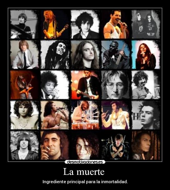 La muerte - Ingrediente principal para la inmortalidad.