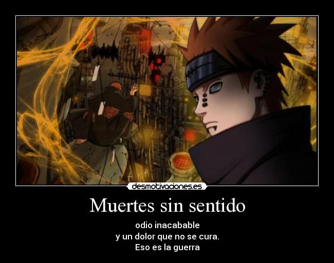 carteles pain naruto desmotivaciones