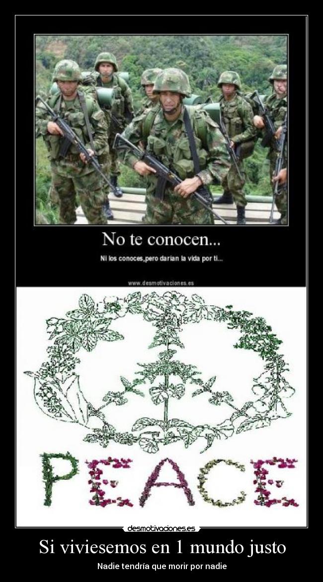 carteles mundo guerra paz desmotivaciones