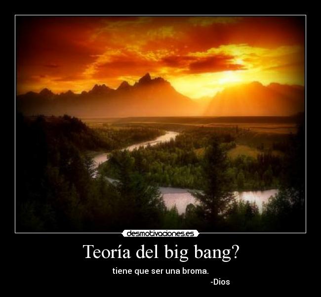 Teoría del big bang? -