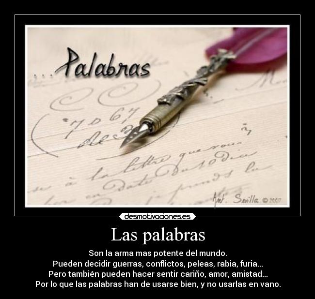 Las palabras -