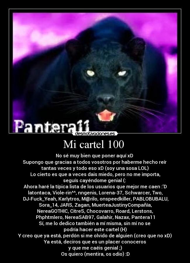 Mi cartel 100  - 