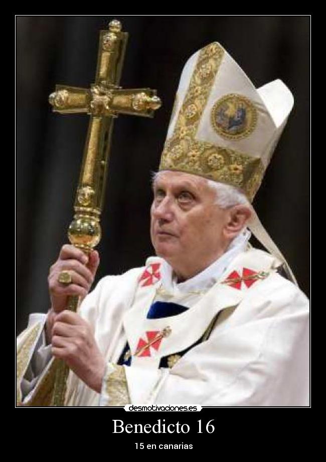 Benedicto 16 - 15 en canarias