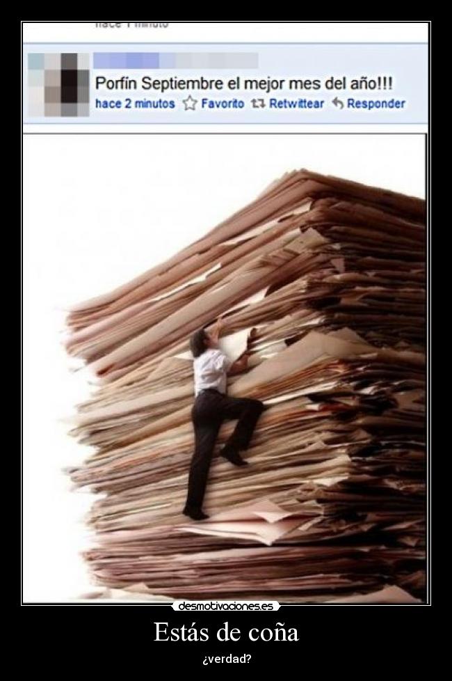 Estás de coña -