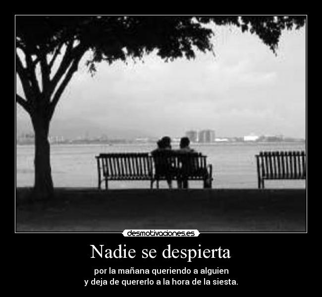 Nadie se despierta -