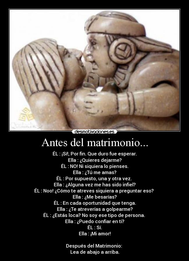 Antes del matrimonio... - 