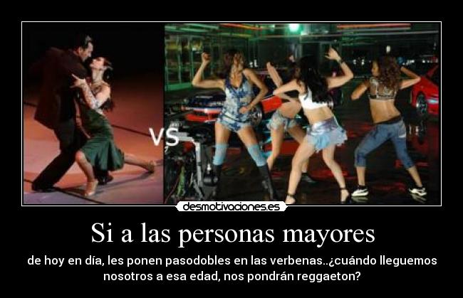 Si a las personas mayores -