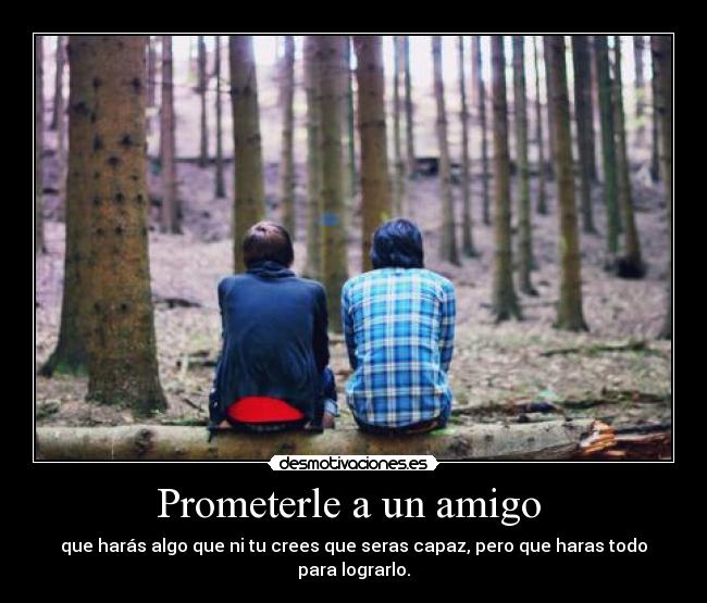 Prometerle a un amigo -