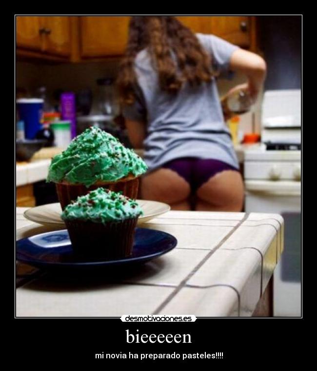 bieeeeen - mi novia ha preparado pasteles!!!!