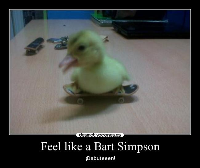 Feel like a Bart Simpson - 