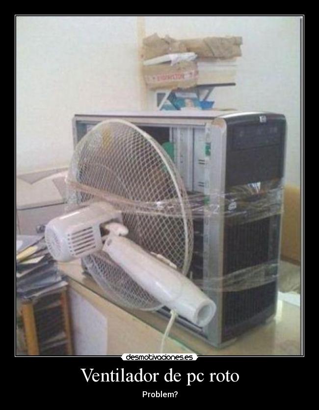 Ventilador de pc roto - 