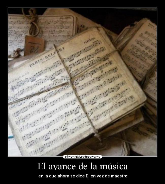 El avance de la música -