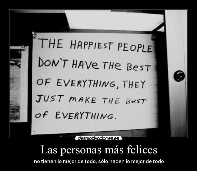 Las personas más felices -