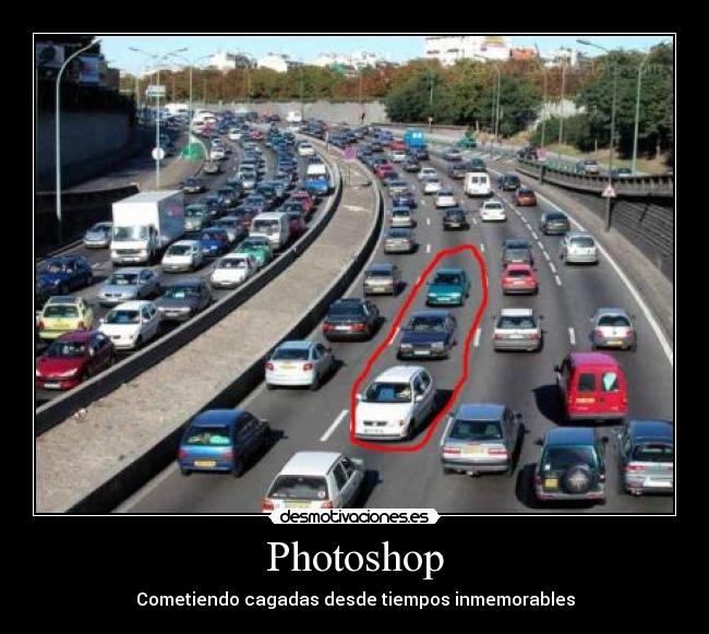 carteles photoshop trafico desmotivaciones