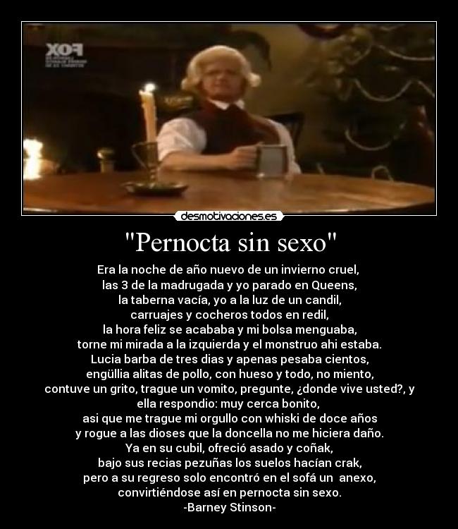 Pernocta sin sexo - 