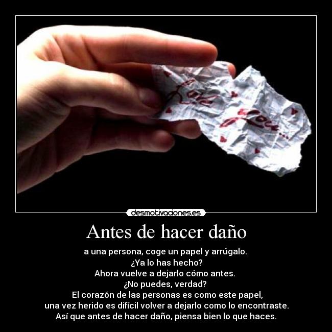 Antes de hacer daño - 