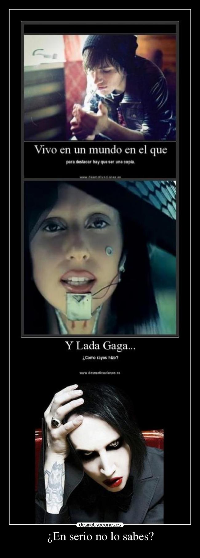 ¿En serio no lo sabes? -