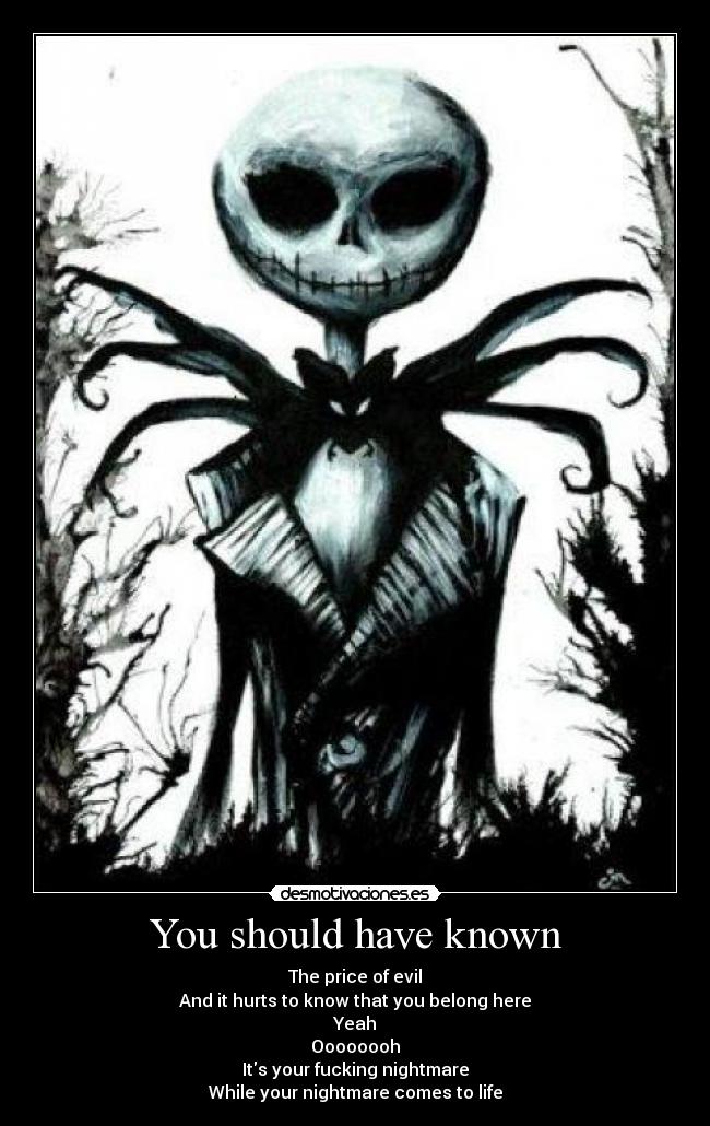 You should have known - 