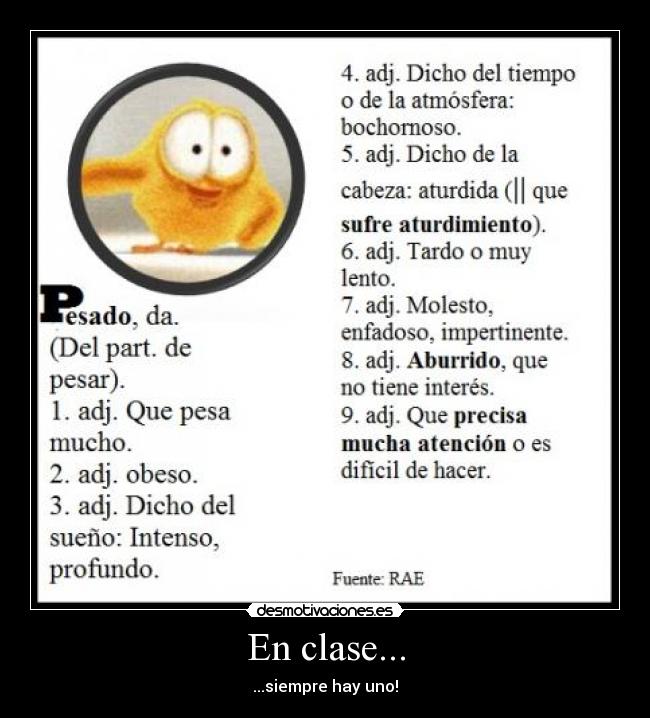 En clase... - ...siempre hay uno!