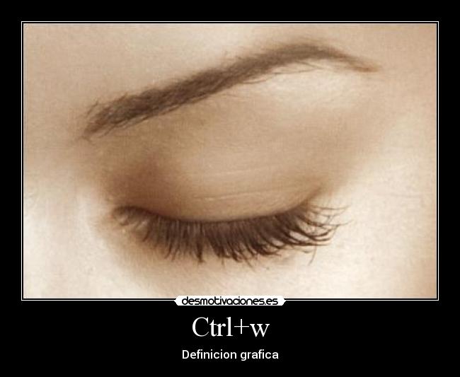 Ctrl+w - Definicion grafica