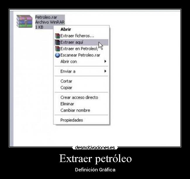 Extraer petróleo -