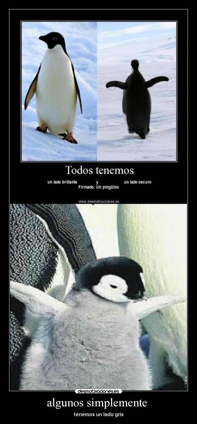 algunos simplemente - tenemos un lado gris