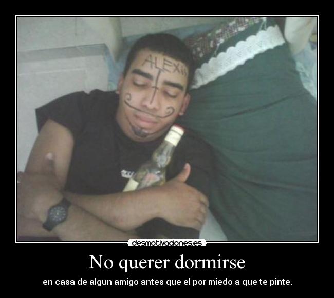 No querer dormirse - 