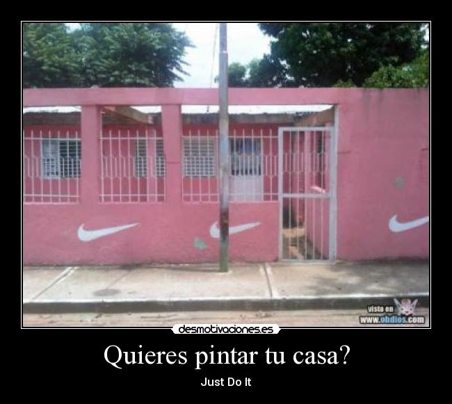 Quieres pintar tu casa? -
