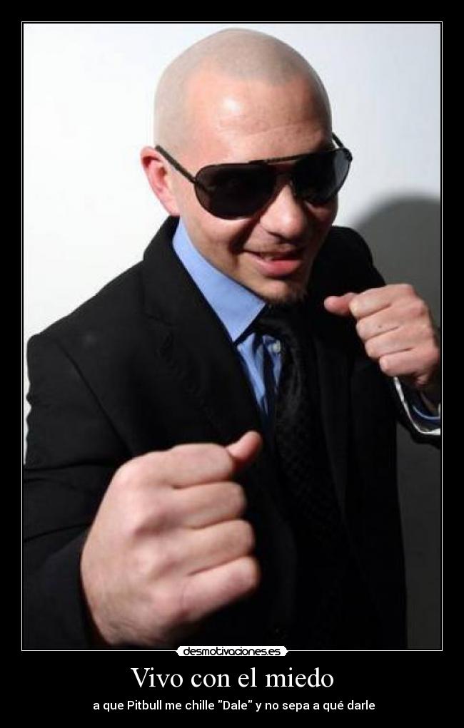 Vivo con el miedo - a que Pitbull me chille Dale y no sepa a qué darle