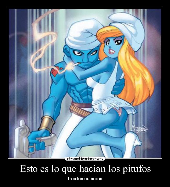 carteles pitufos desmotivaciones
