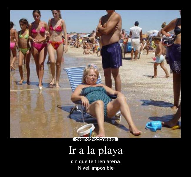 carteles playa desmotivaciones