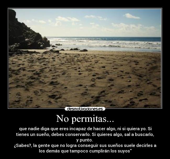 No permitas... - 
