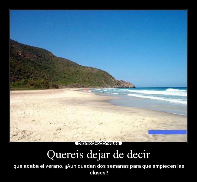 Quereis dejar de decir - 