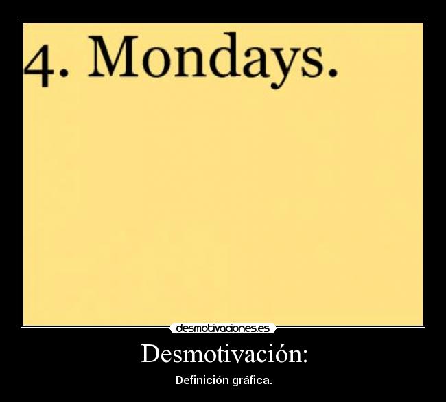 Desmotivación: - Definición gráfica.