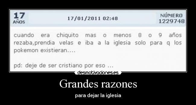 Grandes razones - 