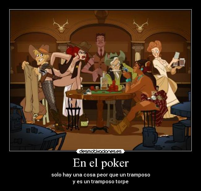 En el poker -