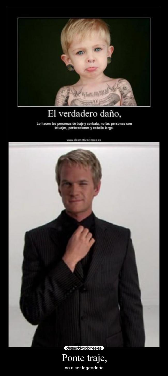 carteles pontetrajebarneystinson desmotivaciones